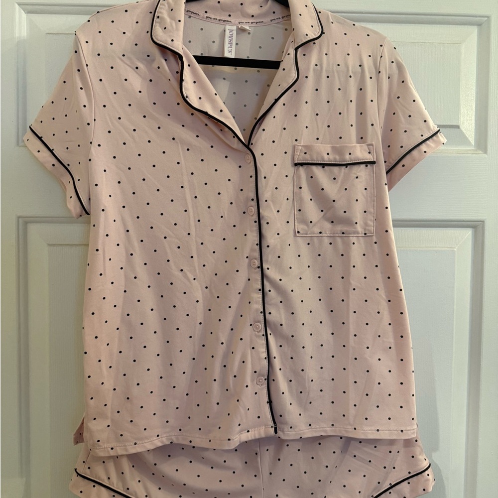 Joyspun Dreamy soft Pink sky pin dot pajamas